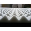 Piramideschuim wit 120x60 cm B1 Melamine